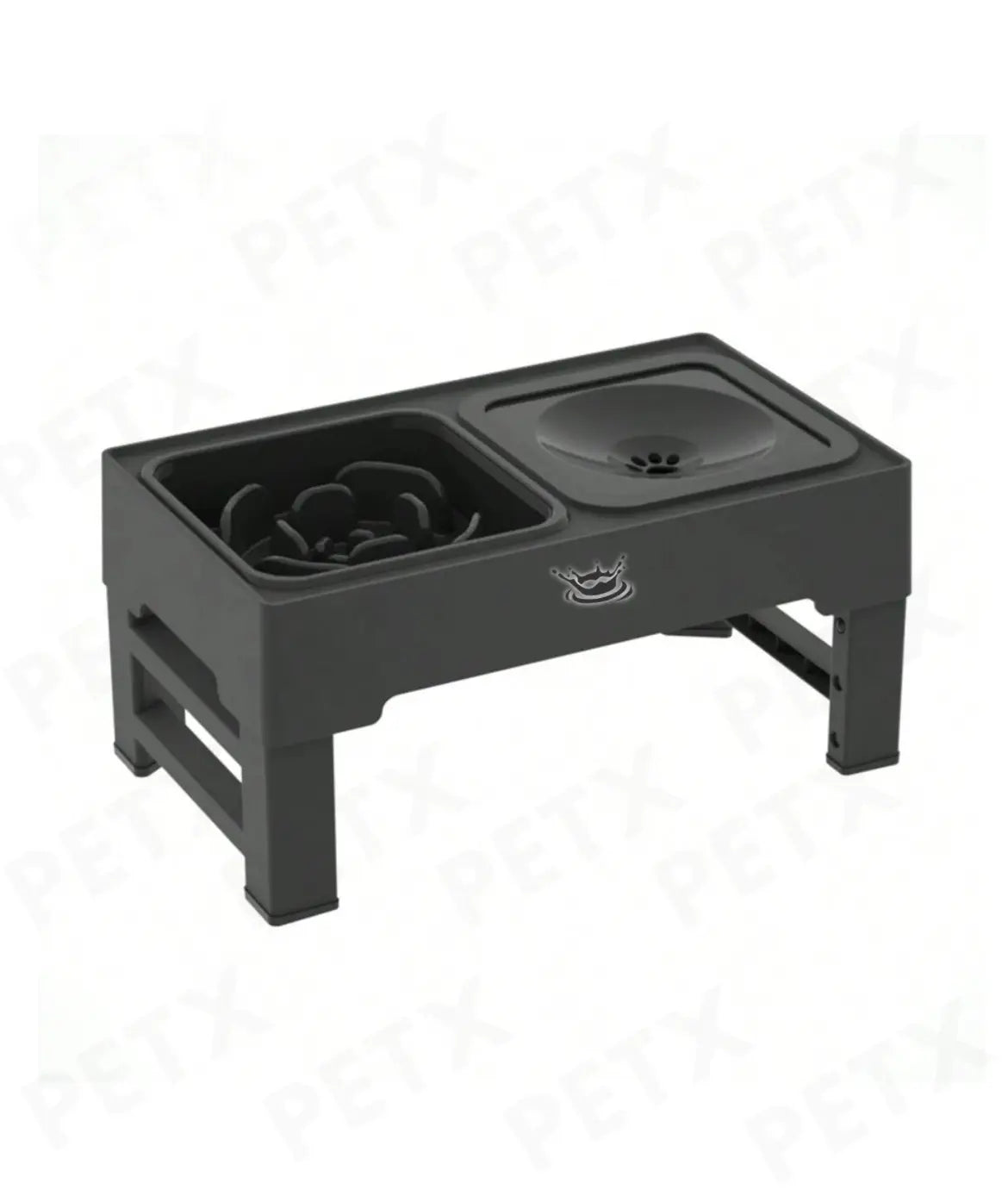Adjustable Elevated Dog Bowl - Zero Splash & Slow Feeder