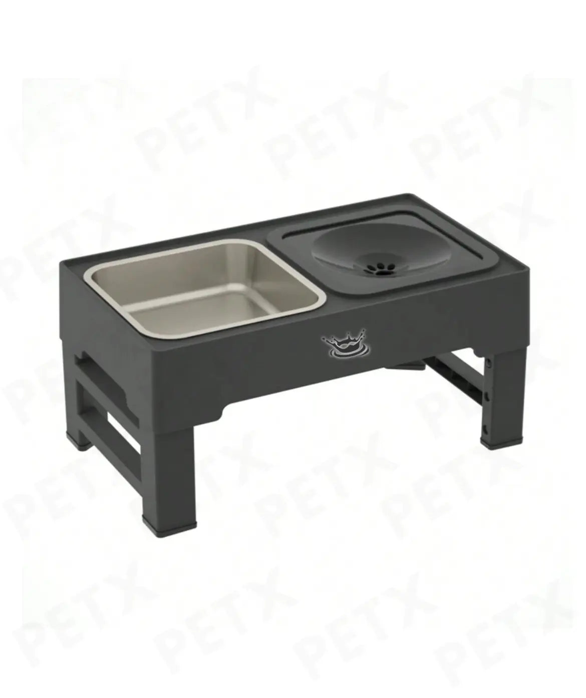 Adjustable Elevated Dog Bowl - Zero Splash & Slow Feeder