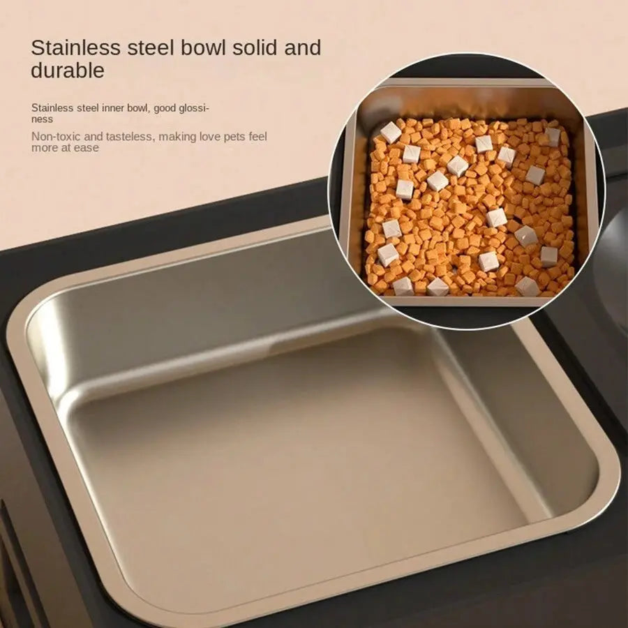 Adjustable Elevated Dog Bowl - Zero Splash & Slow Feeder