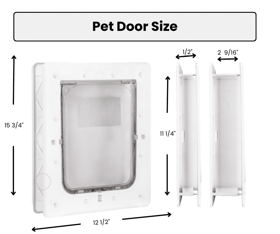 Weatherproof Dog Door with Secure Seal