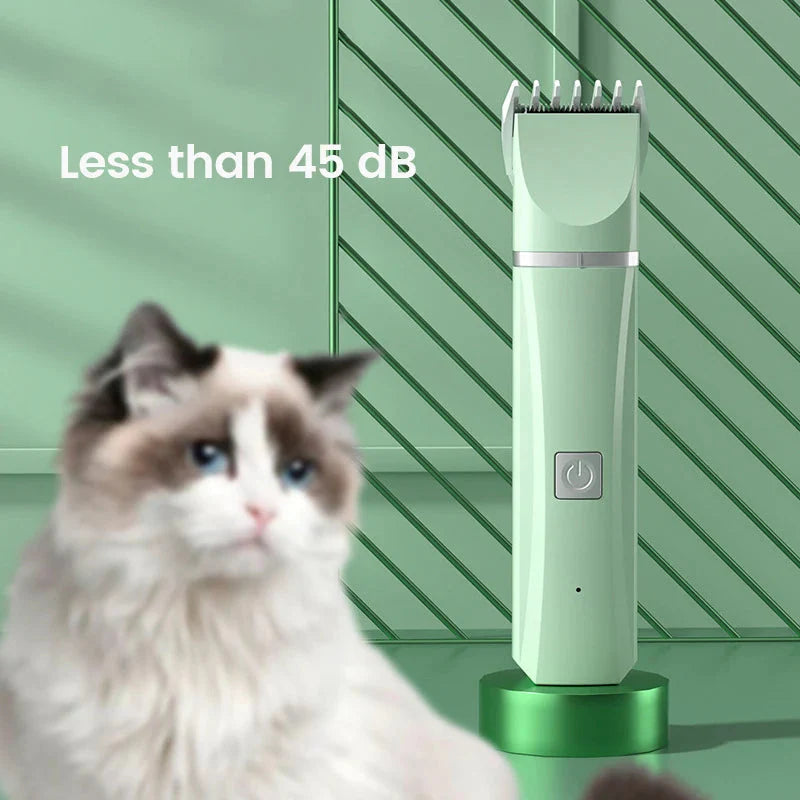 4 in 1 Electric Pet Grooming Kit - Hair Trimmer, Clippers, Nail Grinder