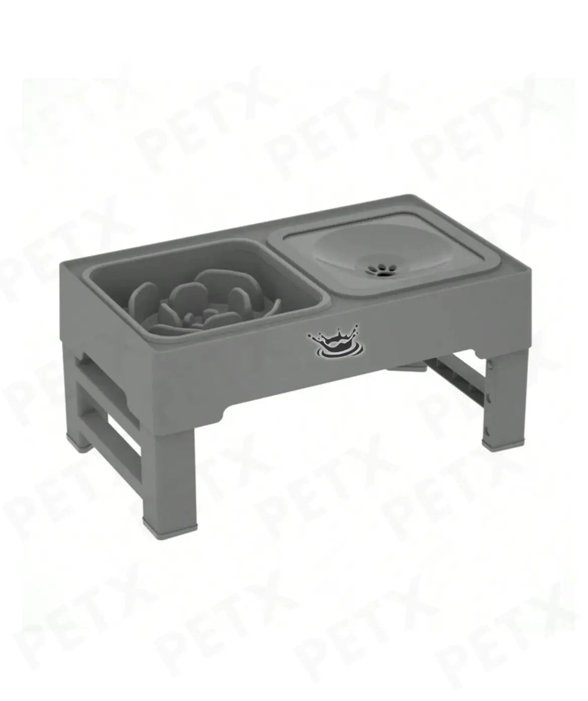 Adjustable Elevated Dog Bowl - Zero Splash & Slow Feeder