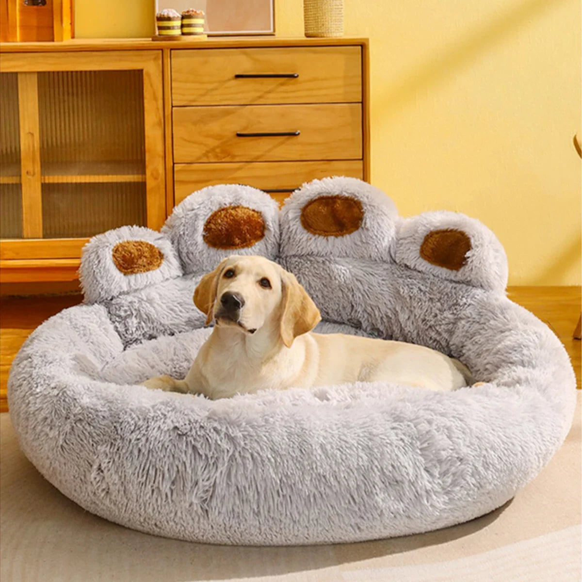 Fluffy Hundebett – Weiches Haustierkissen für Hunde & Katzen