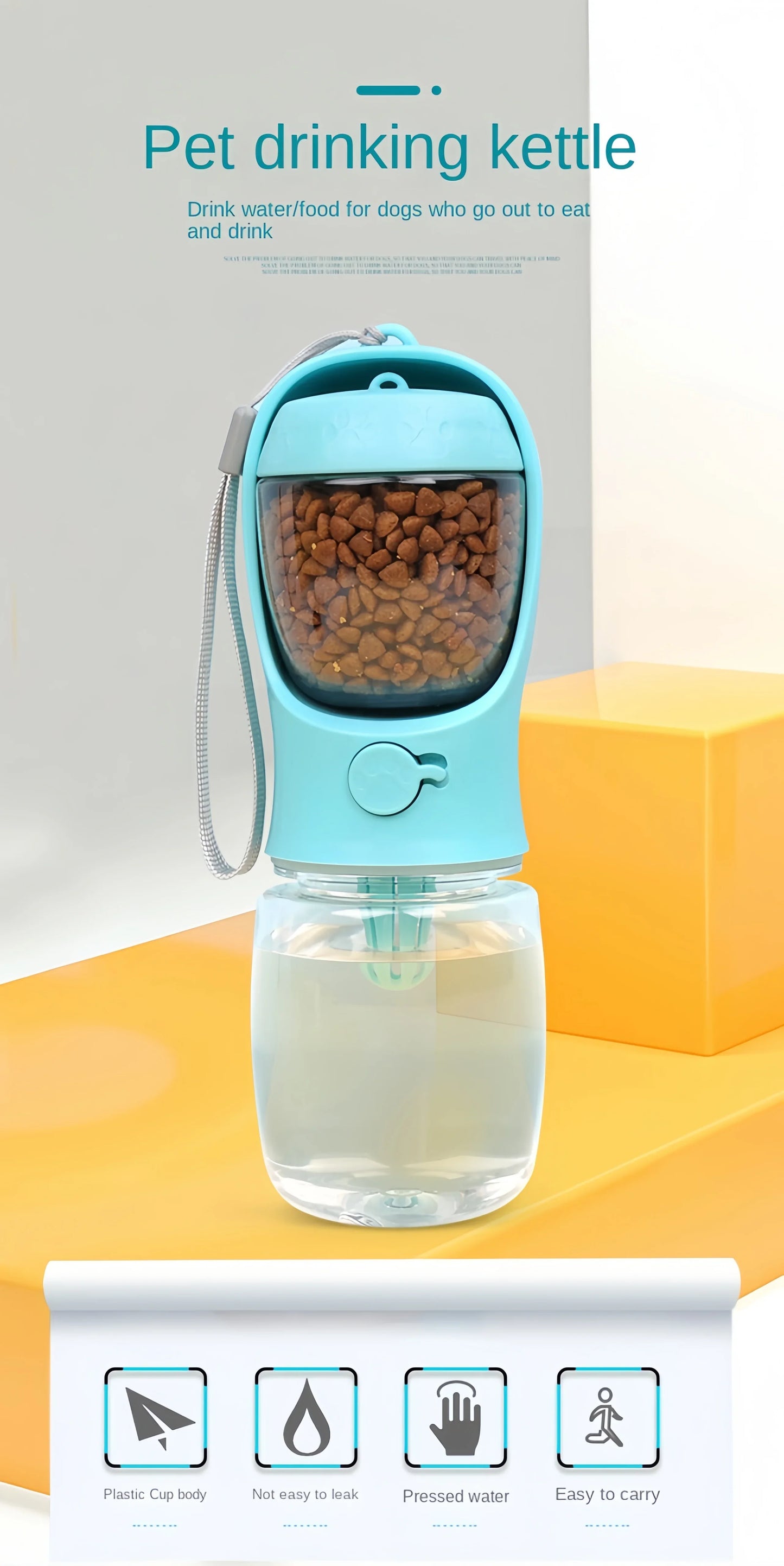 Pets Dog Water Bottle Portable Food
