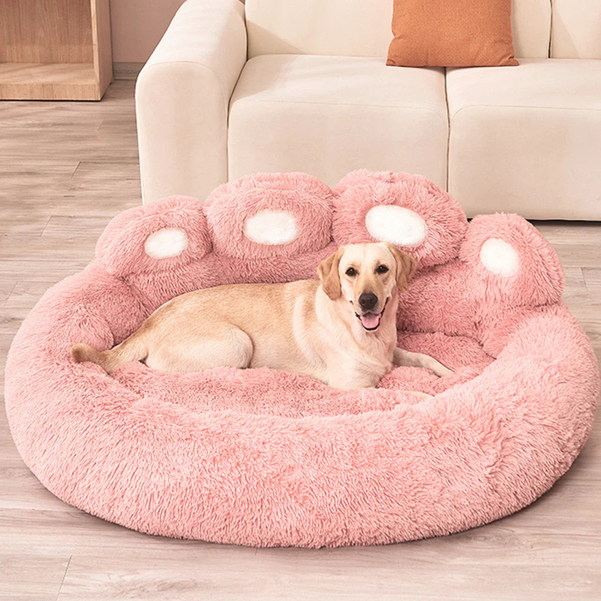 Fluffy Hundebett – Weiches Haustierkissen für Hunde & Katzen