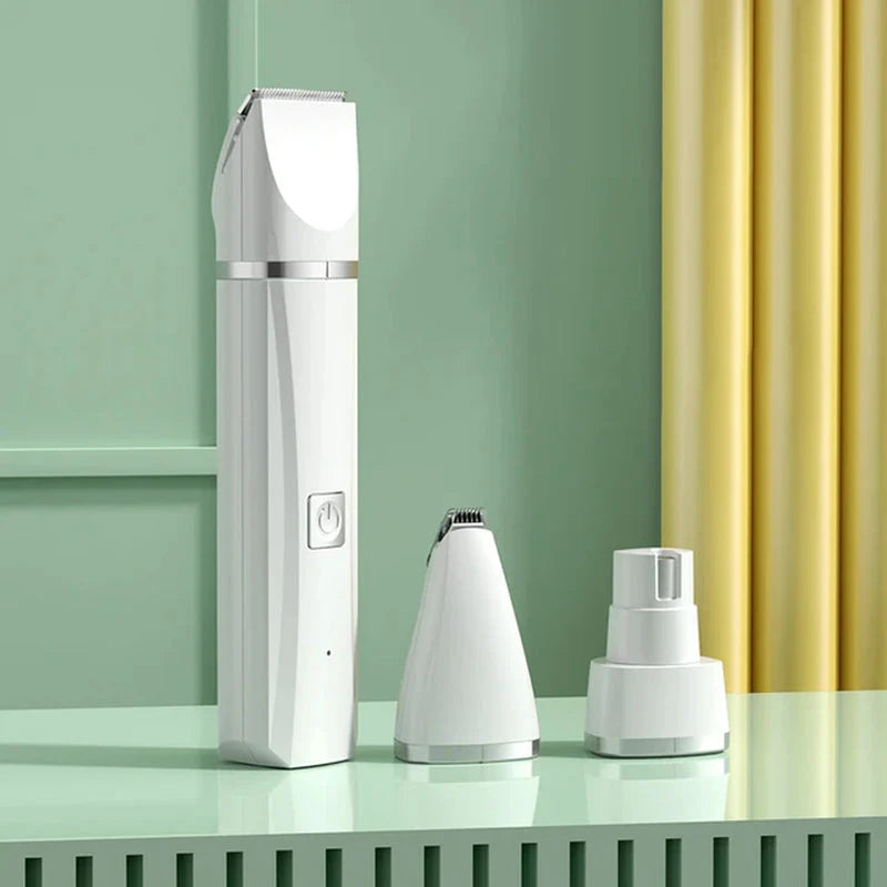 4 in 1 Electric Pet Grooming Kit - Hair Trimmer, Clippers, Nail Grinder