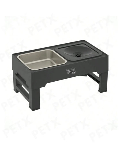 Adjustable Elevated Dog Bowl - Zero Splash  & Slow Feeder