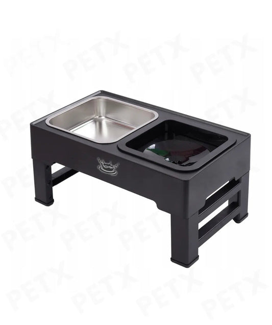Adjustable Elevated Dog Bowl - Zero Splash  & Slow Feeder