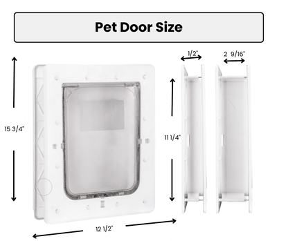 Weatherproof Dog Door with Secure Seal