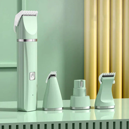 4 in 1 Electric Pet Grooming Kit - Hair Trimmer, Clippers, Nail Grinder
