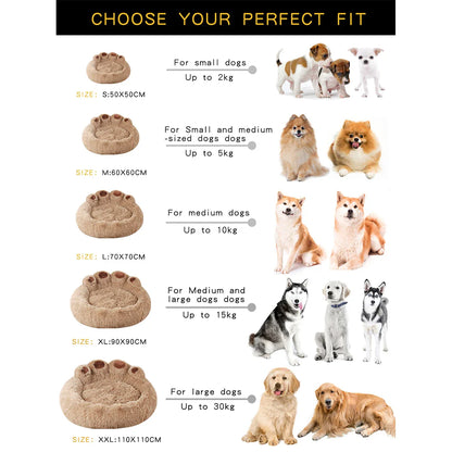 Fluffy Hundebett – Weiches Haustierkissen für Hunde & Katzen
