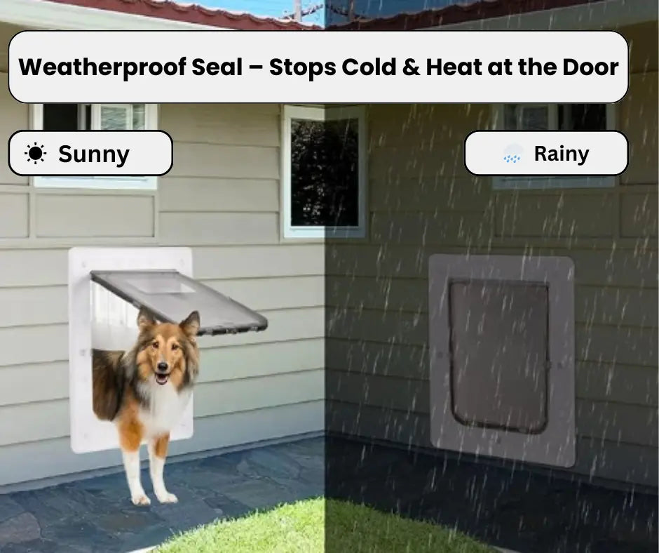 Weatherproof Dog Door with Secure Seal
